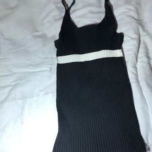 Black and white tank top